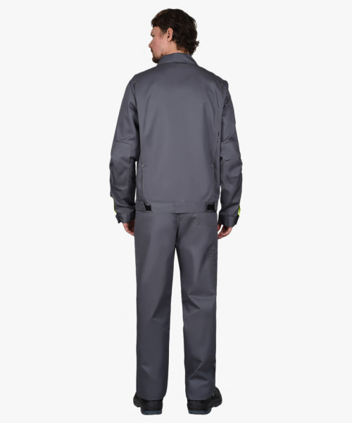 Костюм СИРИУС-ФАВОРИТ куртка, брюки серый с бордовым