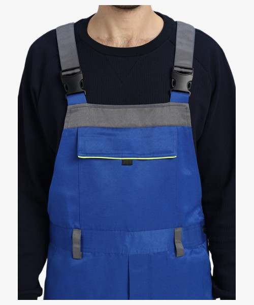 Костюм Практичный-2 СОП CH (тк.Смесовая,210) п/к, васильковый/серый