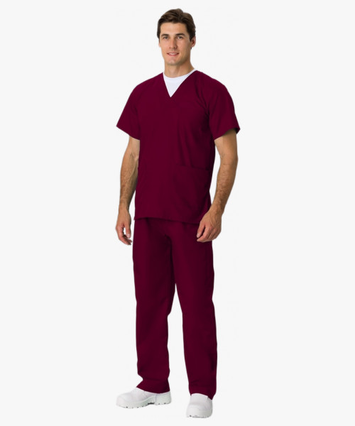 Костюм универсальный хирурга (тк.Панацея,160), бордовый