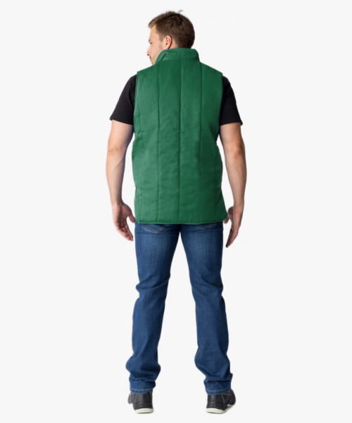 Жилет утепленный Универсальный (тк.Смесовая,210), зеленый