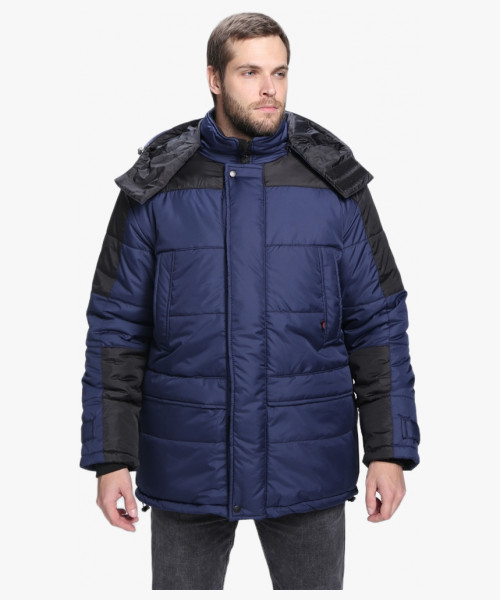 Куртка зимняя Европа CH (тк.Дюспо), т.синий/черный