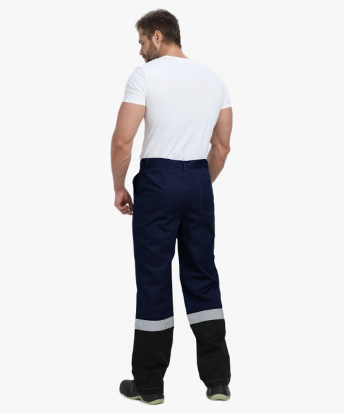 Костюм Виват-1 Премиум CH МВО (тк.Смесовая,240) брюки, т.синий/черный/васильковый