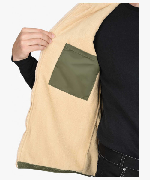 Жилет СИРИУС-ЕВРОПА удлиненный (на подкладке флис) светлая олива