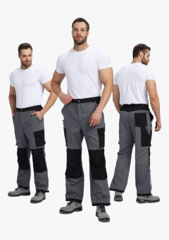 Брюки Милан NEW CH МВО (тк.Смесовая,270), т.серый/черный