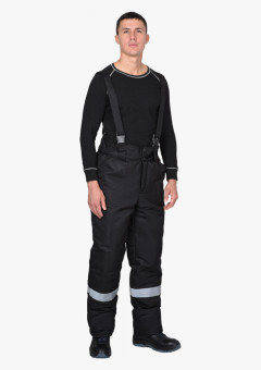 Брюки СИРИУС-АЛЕКС зимние, черные с СОП