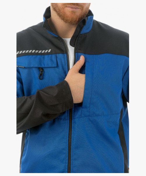 Куртка летняя мужская Brodeks KS234, цвет синий, чёрный