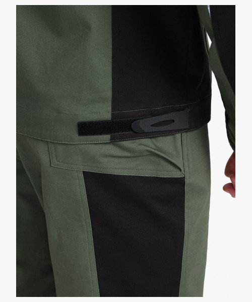 Костюм мужской летний ProfLineLeader-1 (тк.Хлопок/Спандекс,260) брюки, хаки/черный