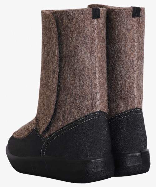 Валенки полусапоги на липучке, подошва ПУ