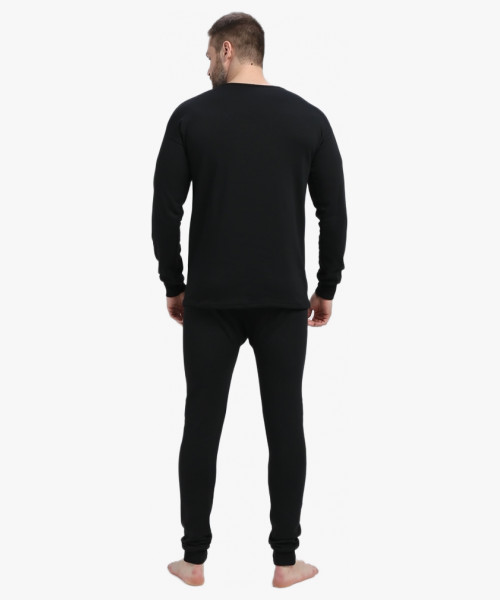 Белье трикотажное с начесом (тк.Трикотаж,205), черный