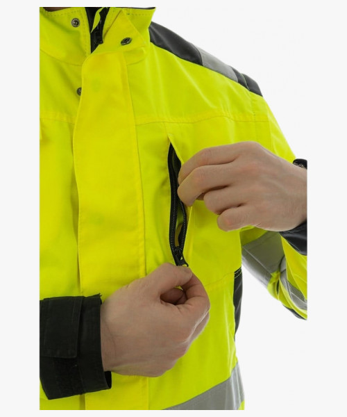 Куртка сигнальная Brodeks KS225, цвет жёлтый, чёрный