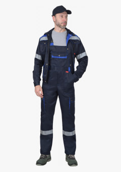 Костюм СИРИУС-ТИТАН куртка, п/к синий с васильковым и СОП