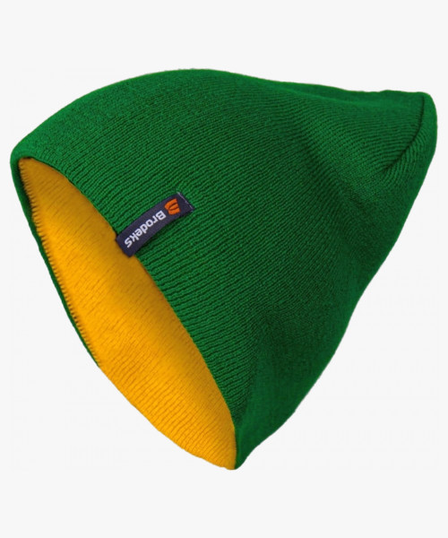 Шапка Brodeks Light Bicolor, цвет зёленый, жёлтый