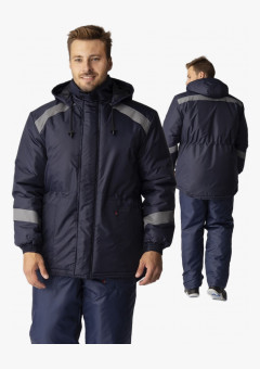 Куртка зимняя Прогресс (Оксфорд), темно-синий