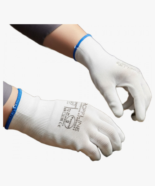 Перчатки ProfLineSpecialist нейлоновые с ПУ-покрытием, белый