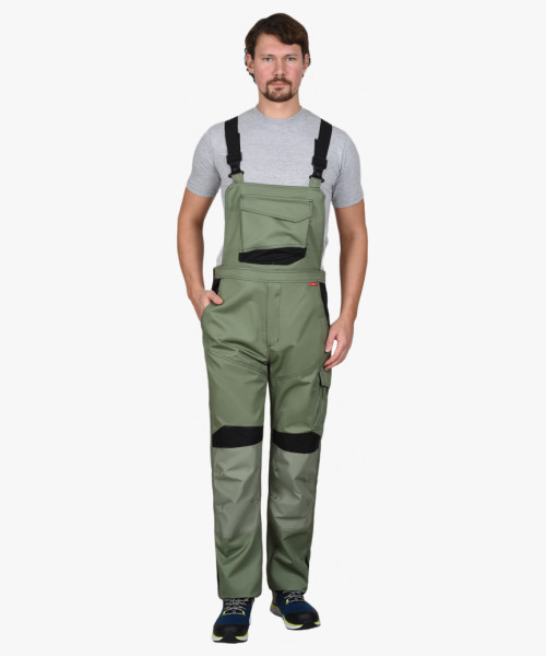 Полукомбинезон СИРИУС-ЦИТРИН светло-оливковый с черным