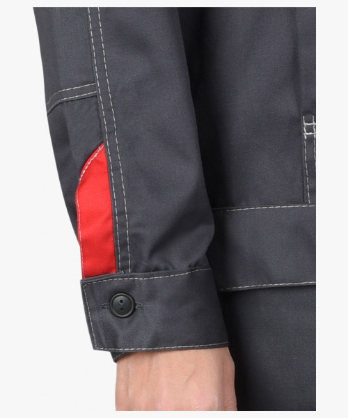 Костюм СИРИУС-ФАВОРИТ женский куртка, брюки  т.серый со св.серым