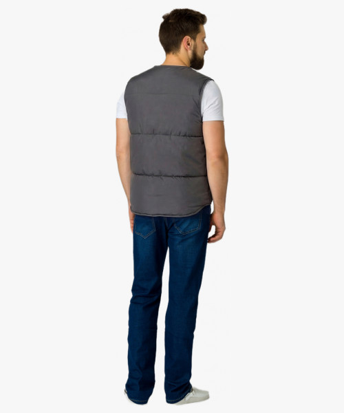 Жилет утепленный Комфорт (тк.Таслан), т.серый