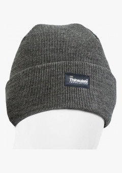 Шапка трикотажная двойная утепленная Север, серый