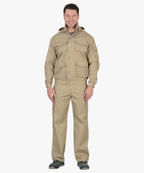 Костюм СИРИУС-БАЙКАЛ куртка, брюки песочный