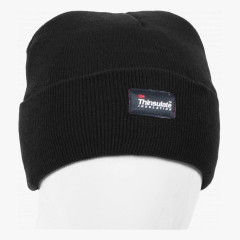 Шапка трикотажная двойная утепленная Север, черный