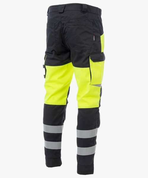 Брюки сигнальные Brodeks KS309, цвет жёлтый, чёрный