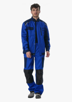 Костюм Милан-Лайт МВО (тк.Балтекс,210) брюки, васильковый/т.синий