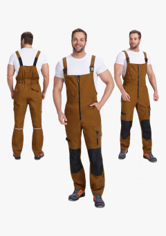 Полукомбинезон ProfLineSpecialist (тк.РипСтоп,240), коричневый/черный