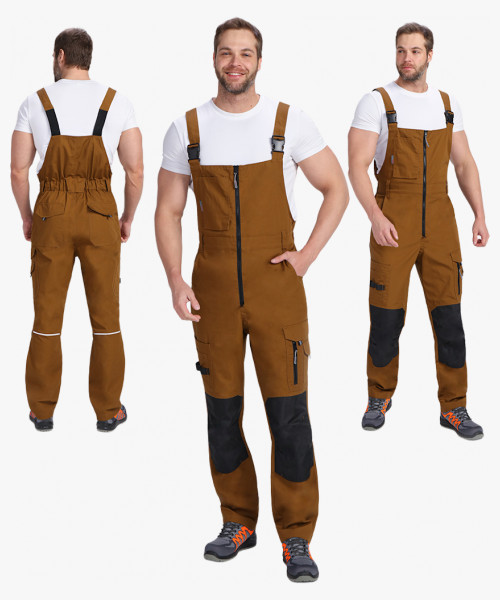 Полукомбинезон ProfLineSpecialist (тк.РипСтоп,240), коричневый/черный