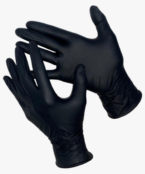 DELTAGRIP Total Black Перчатки нитриловые неопудренные черного цвета