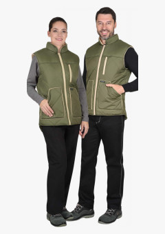 Жилет СИРИУС-ЕВРОПА удлиненный (на подкладке флис) светлая олива