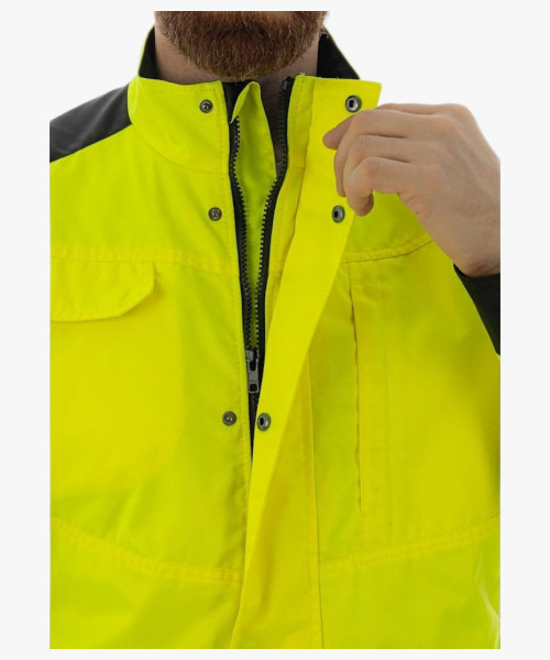 Куртка сигнальная Brodeks KS225, цвет жёлтый, чёрный