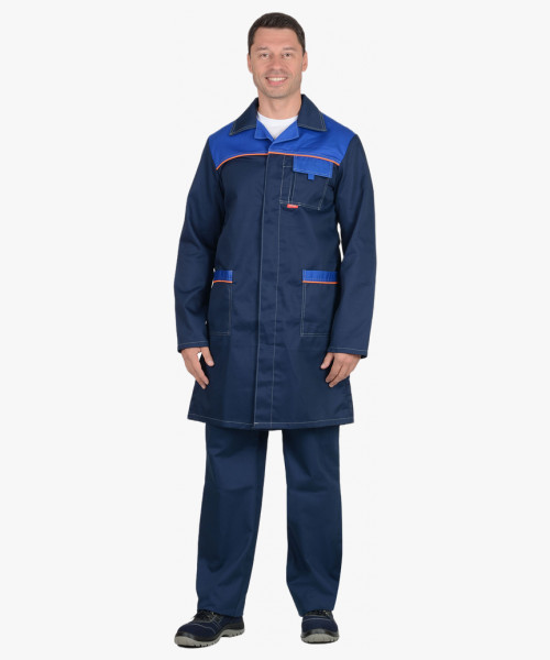 Халат мужской СИРИУС-ФАВОРИТ синий