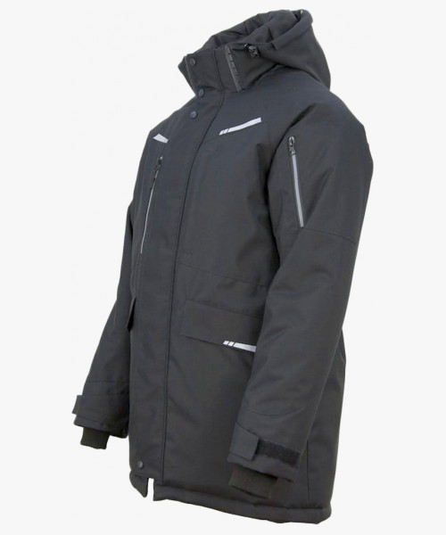 Куртка-парка зимняя мужская Brodeks KW215, цвет чёрный