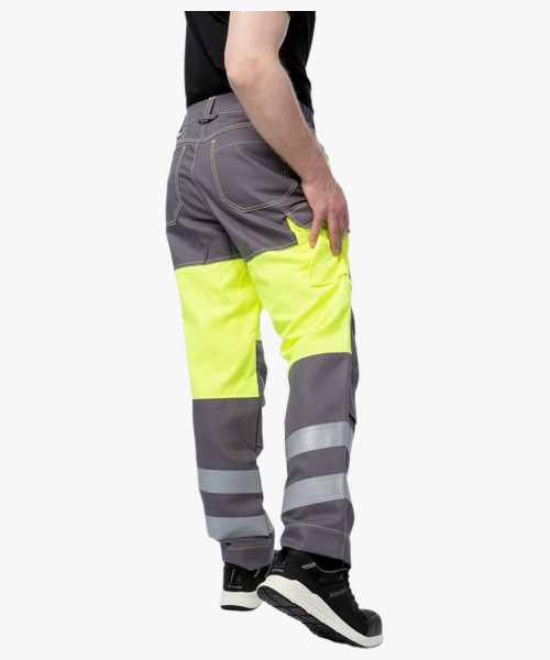 Брюки мультизащитные Brodeks MS38-61, цвет жёлтый, серый