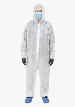 Комбинезон одноразовый из спанбонда 60 гр/м2 белый