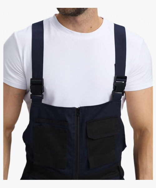 Полукомбинезон Милан CH (тк.Смесовая,260), т.синий/черный