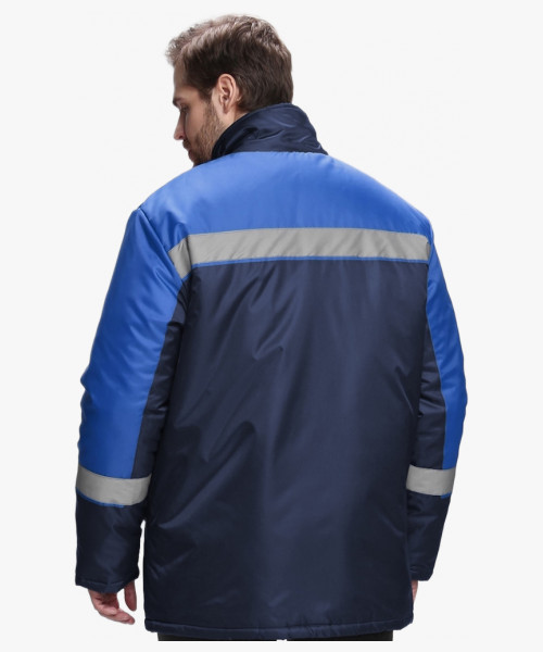 Куртка зимняя Стандарт (Оксфорд), темно-синий/васильковый