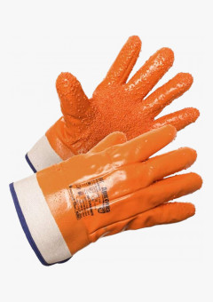 Перчатки АМПАРО™ Арктика крага с ПВХ крошкой (хлопок+поролон+ПВХ), 438677