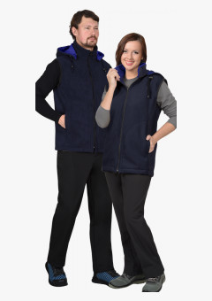 Жилет СИРИУС-ТЕХНО синий (флис дублированный)