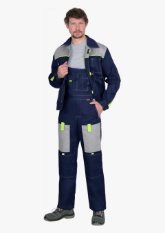 Костюм СИРИУС-ФАВОРИТ куртка, п/к, темно-синий со светло-серым