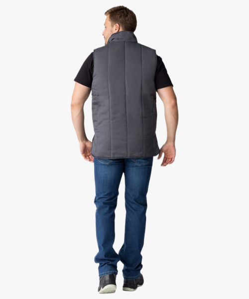 Жилет утепленный Универсальный (Смесовая, 210), темно-серый