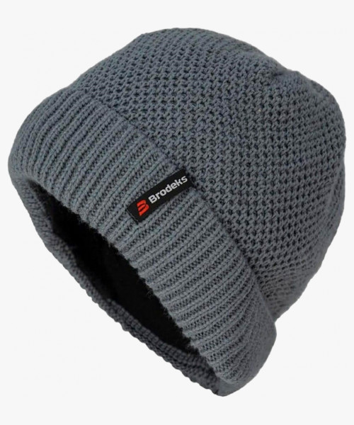 Шапка Brodeks fleece warming, цвет серый