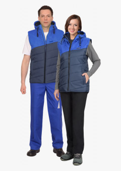 Жилет СИРИУС-ЭЛЬБРУС синий с васильковым