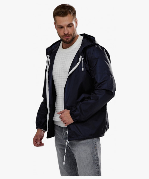 Куртка-дождевик Лидер (Таффета/Оксфорд, 240), т.синий