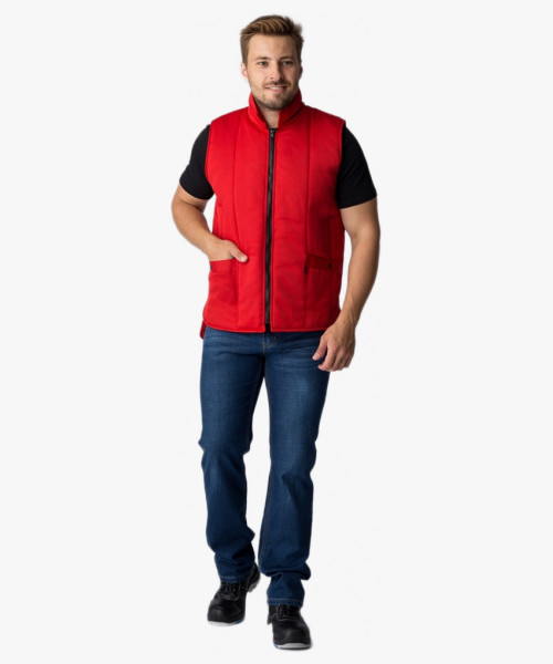 Жилет утепленный Универсальный (Смесовая, 210), красный