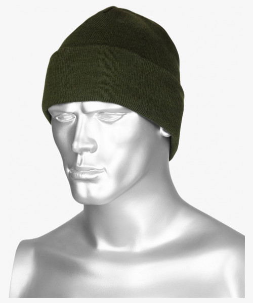 Шапка трикотажная олива