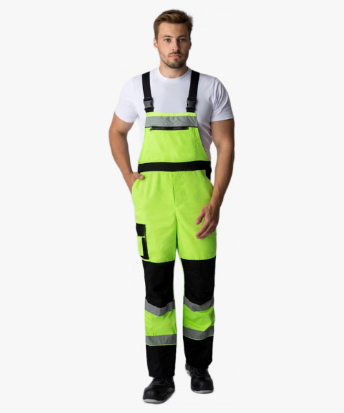 Костюм сигнальный (тк.Балтекс,210) п/к, лимонный/черный