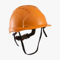 Каска защитная с вентиляцией (с храповиком), оранжевая