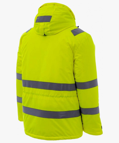 Куртка-парка сигнальная зимняя Brodeks KW220, цвет жёлтый