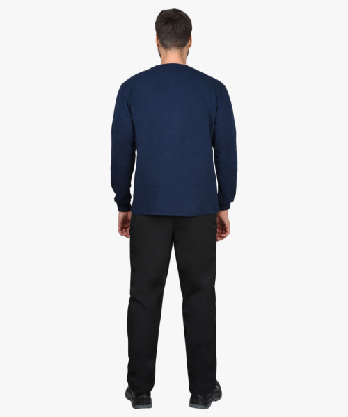 Толстовка темно-синяя  (футер 240 г/м2) (х40)